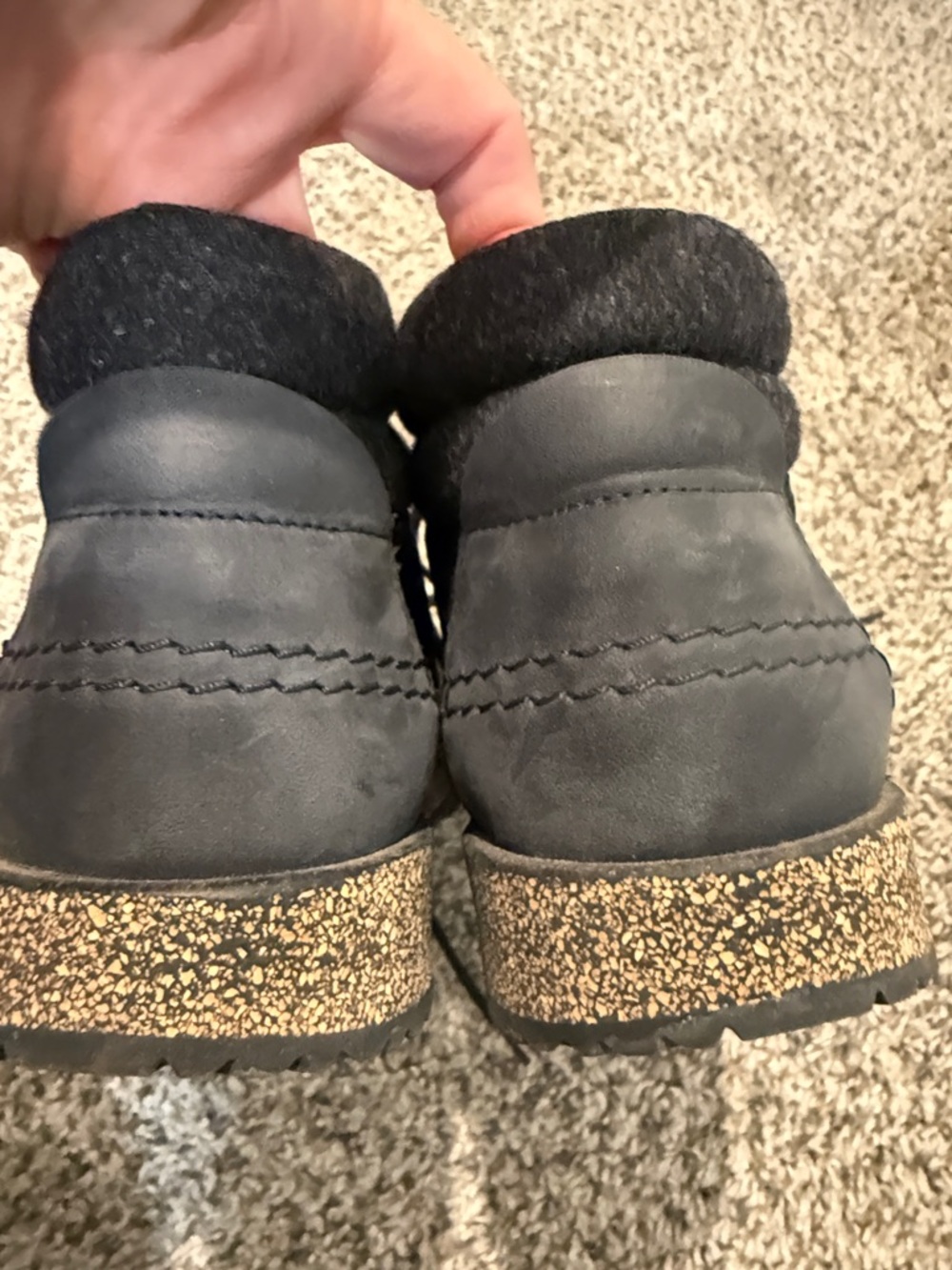 Birkenstock Honnef High Oiled Nubuck Leather Lace Up Sneakers Black 40E NWOT - Picture 2 of 8